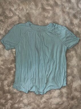 Liz Claiborne Short Sleeve Tee in Light Teal